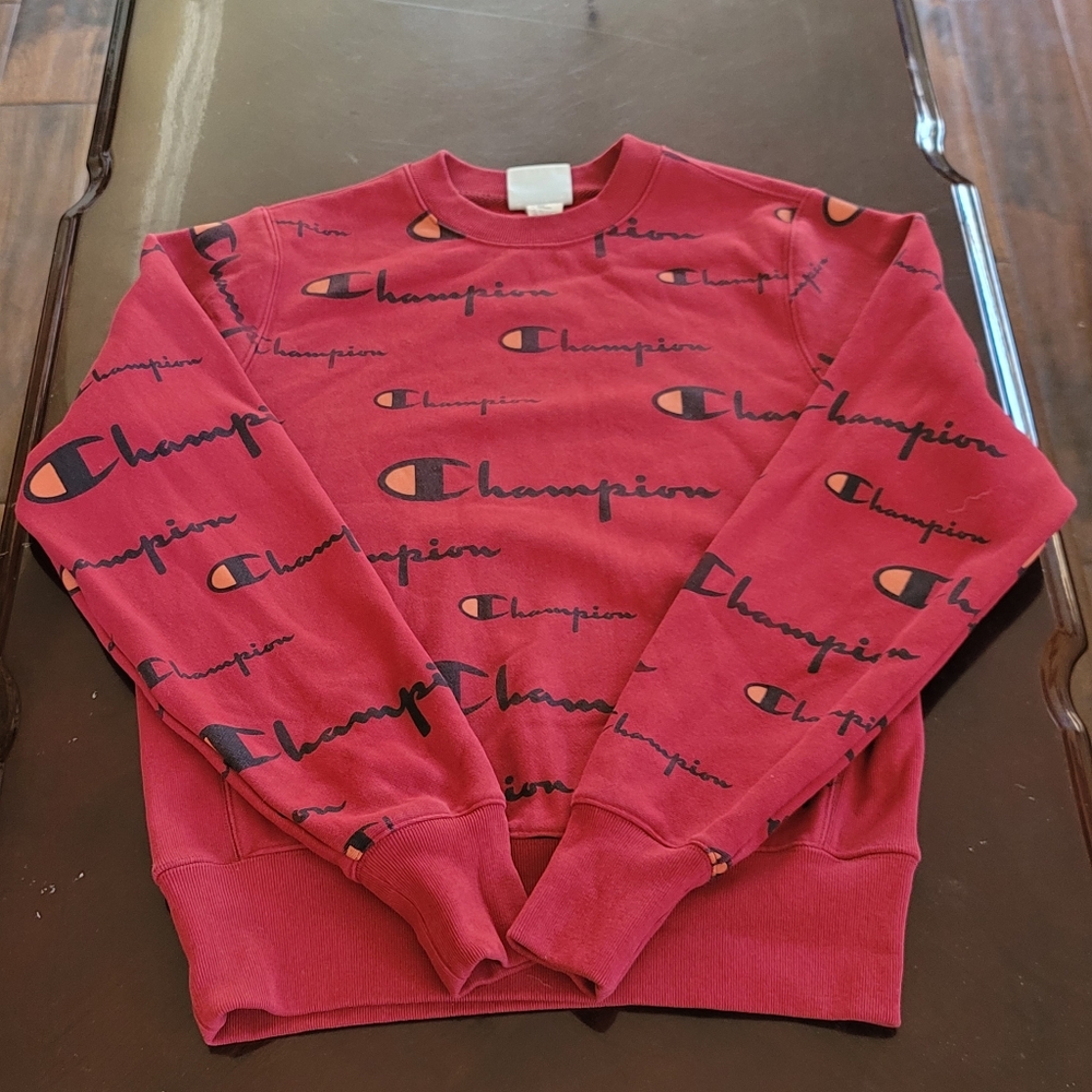 Champion Reverse Weave Vintage 90s Crewneck Sweater Red Medium